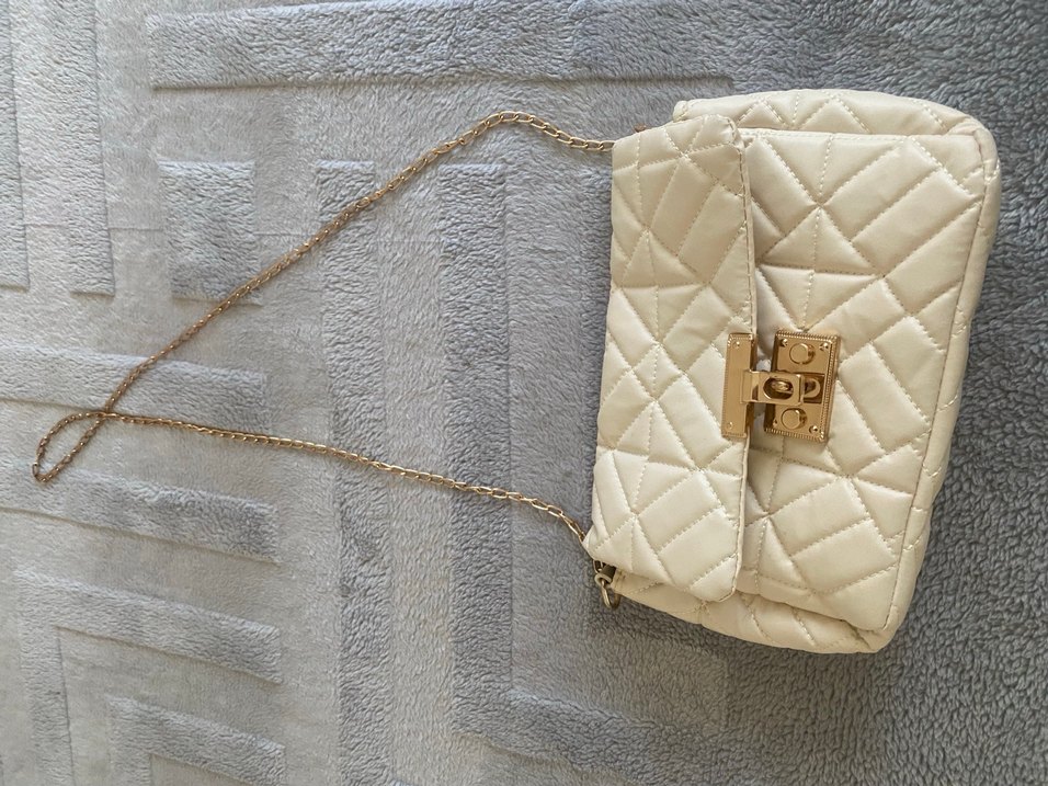 Zara bej rengi çanta - Görsel 4