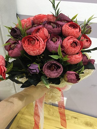 Düğün el çiçeği+damat yaka çiçeği