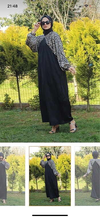 Zara Leopar desenli elbise
