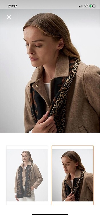 Zara Sayılı takılmıştır leopar şal