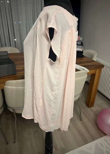 Fabrika Bej Kadın Piliseli Midi Bluz