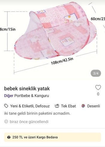 Pembe Batik Desenli Pamuklu Bebek Uyku sinek Filesi - Görsel 3