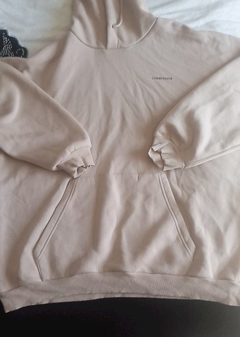 Bej Kadın Kapüşonlu Sweatshirt - Görsel 2