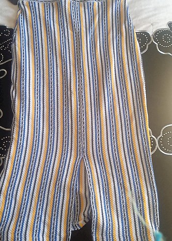 çizgili yırtmaçlı etek - Görsel 3