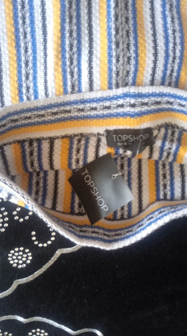 çizgili yırtmaçlı etek - Görsel 2