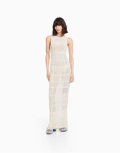 Bershka Dantel kroşe örme örgü triko knit