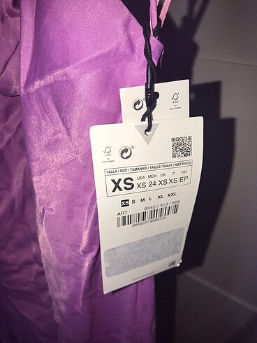 xs Beden Elbise saten satin Sırt dekolteli