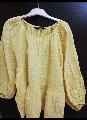 xl Beden sarı Renk Zara bluz 