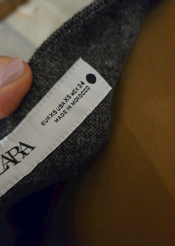 zara Yün Kumaş Kemerli Kadın Pantolon - Görsel 4