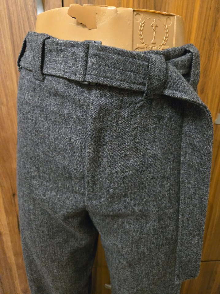 zara Yün Kumaş Kemerli Kadın Pantolon - Görsel 2