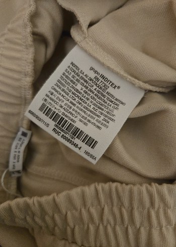 Bej Bol Kesim Midi  Kadın Eşofman Altı - Görsel 8