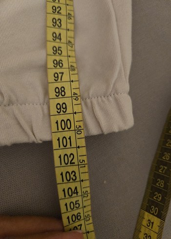 Bej Bol Kesim Midi  Kadın Eşofman Altı - Görsel 7