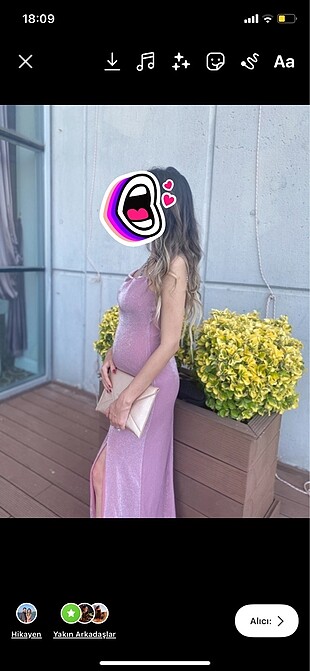 Trendyolmilla gül kurusu elbise