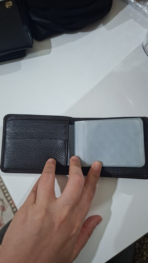 Koyu Kahverengi Erkek Cüzdanı - Görsel 2