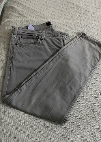 Mavi Jeans Gri Keten Erkek Pantolon Pliseli