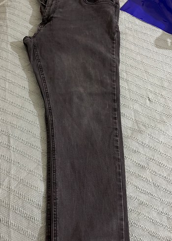 Erkek Gri Regular Fit Kot Pantolon