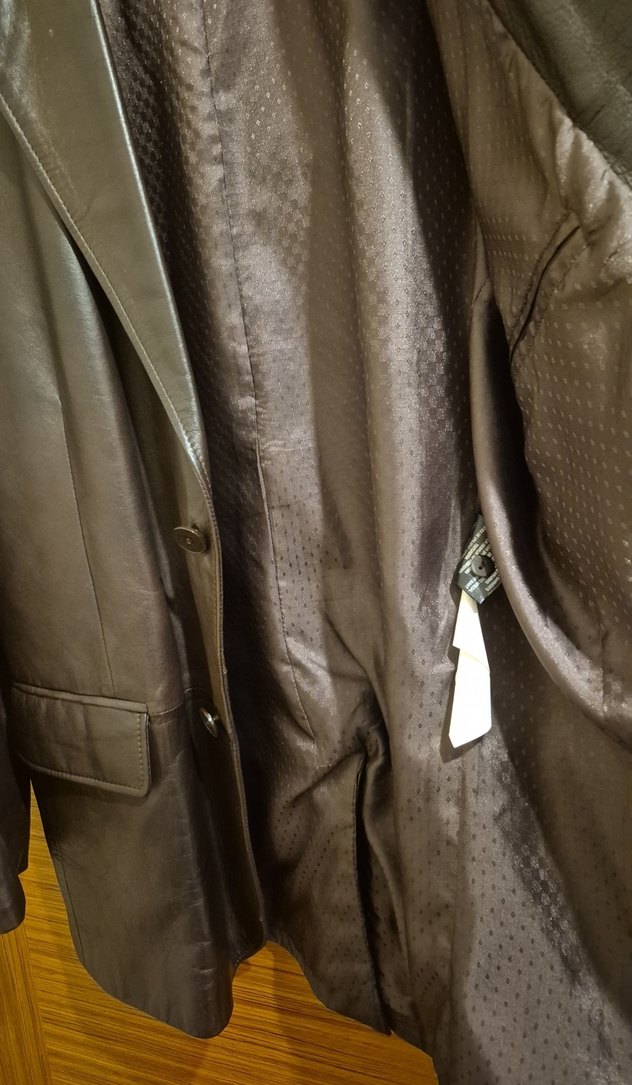 Derimod Erkek Kahverengi Uzun Deri Ceket - Görsel 3