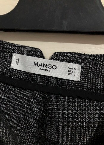 Kadın gri kumaş pantolon - Görsel 3