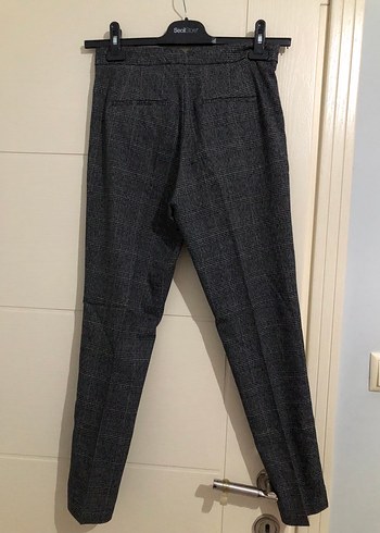 Kadın gri kumaş pantolon - Görsel 2