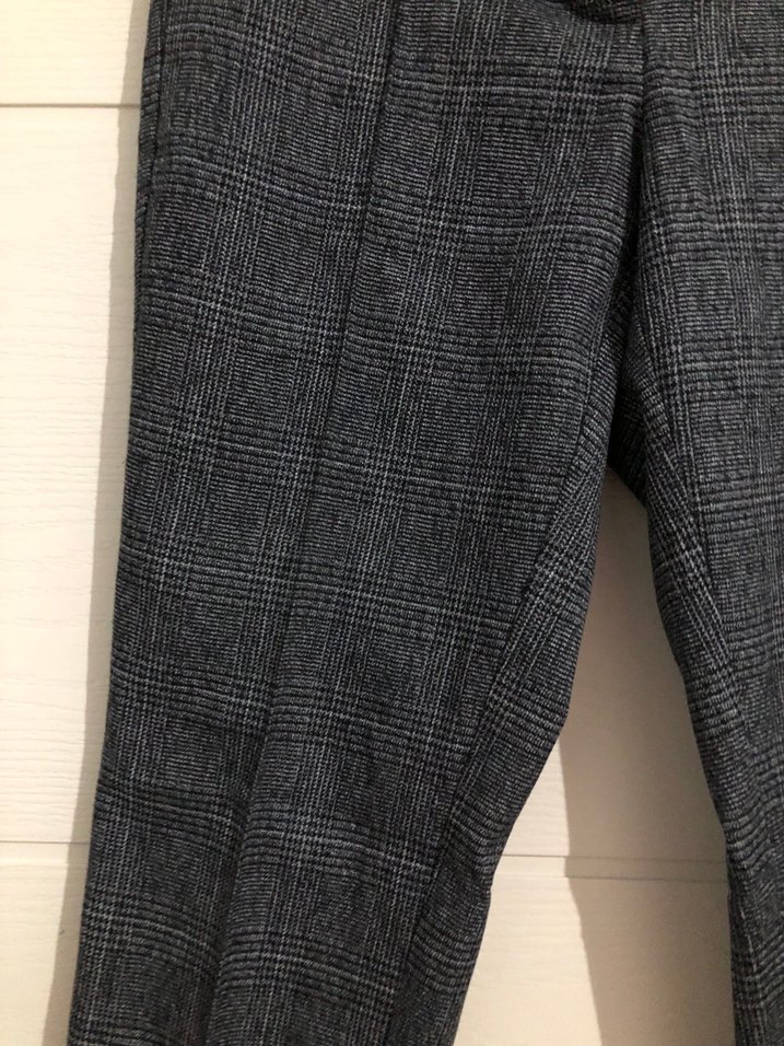 Kadın gri kumaş pantolon - Görsel 5