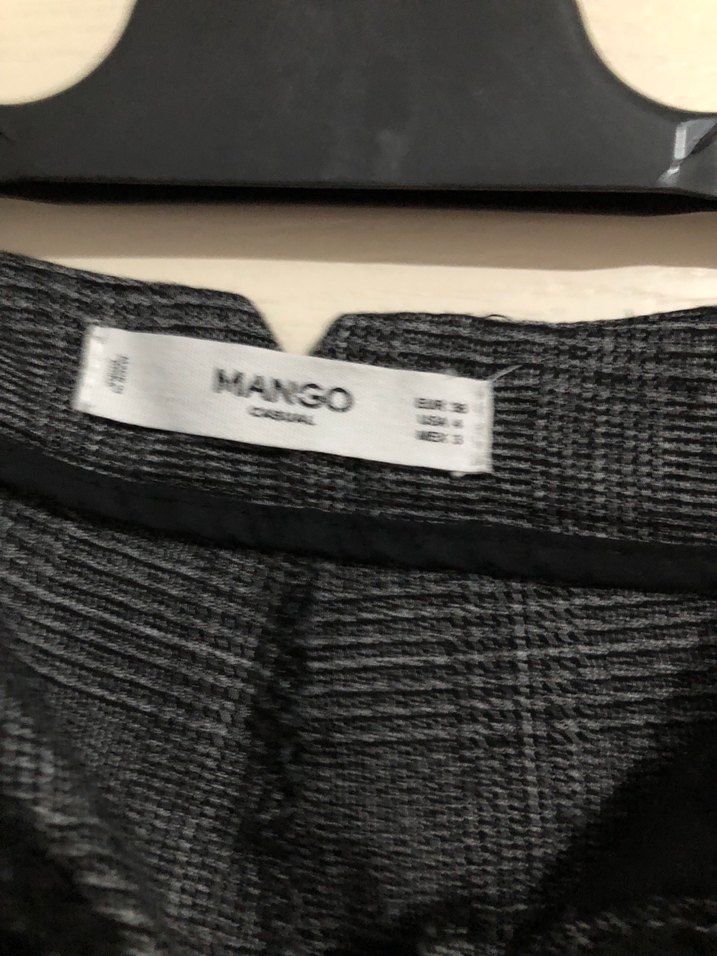 Kadın gri kumaş pantolon - Görsel 4