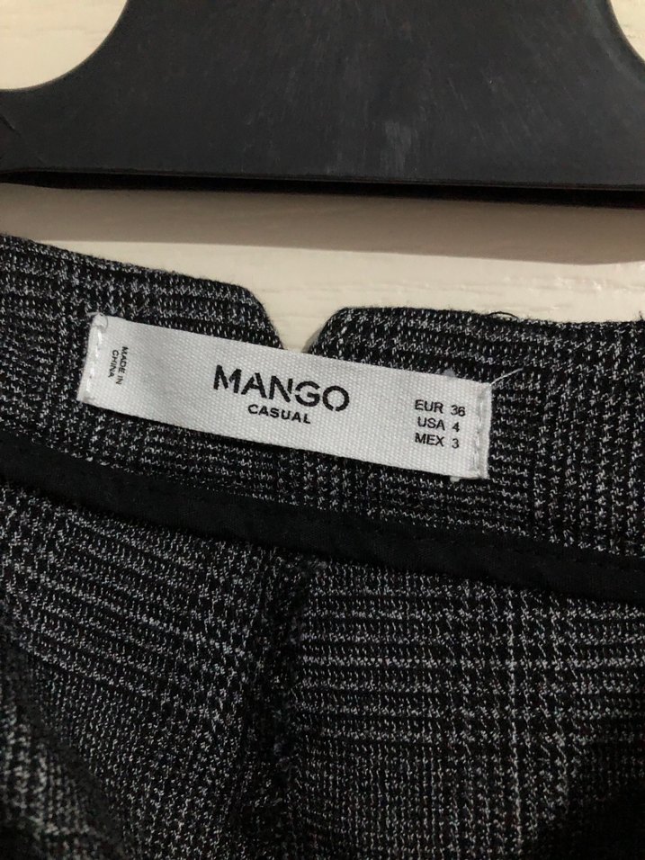 Kadın gri kumaş pantolon - Görsel 3