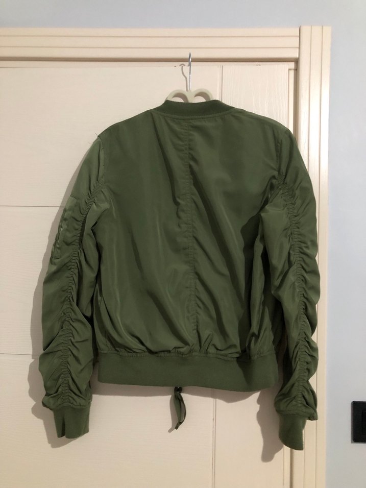 Kadın Haki Yeşil Midi Ceket - Görsel 2