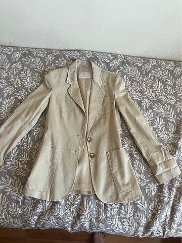 Bej fit blazer ceket