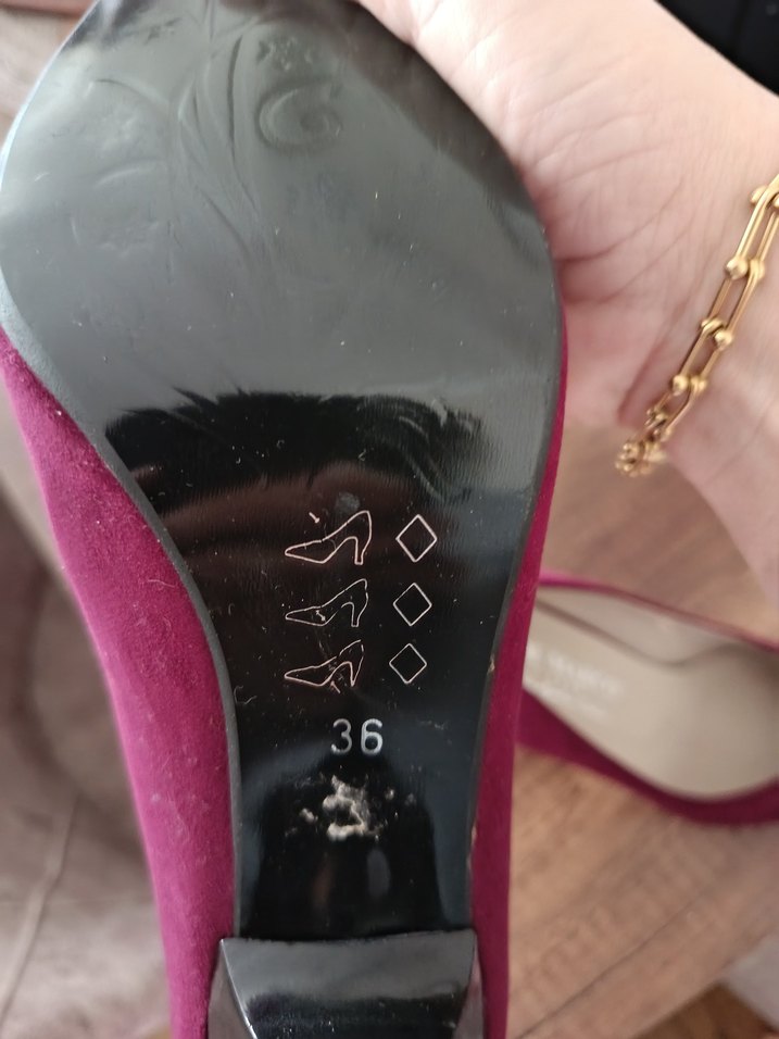 Bordo Süet Stiletto Topuklu Kadın Ayakkabı - Görsel 4