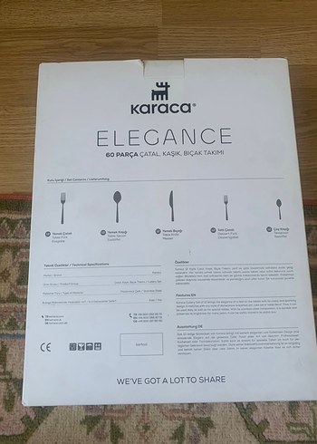 Karaca Karaca Elegance 60 Parça Çatal Kaşık Bıçak Seti