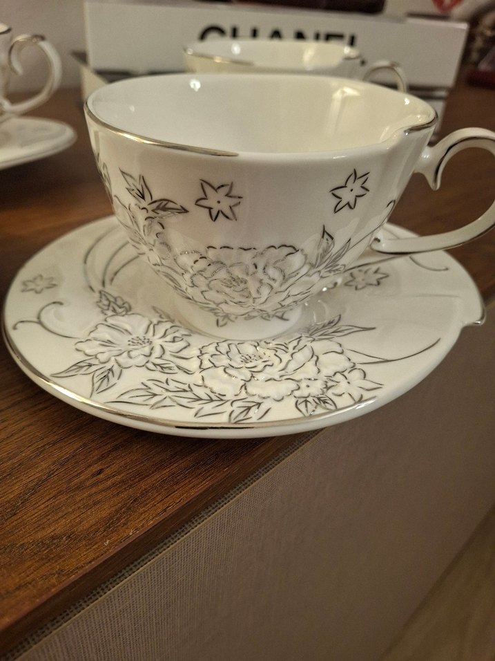 lucky art 4'lü Çay Fincanı Seti - Görsel 3