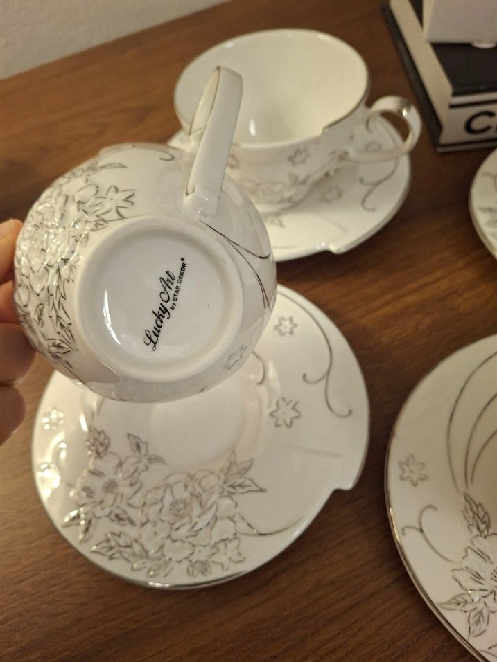 lucky art 4'lü Çay Fincanı Seti - Görsel 4