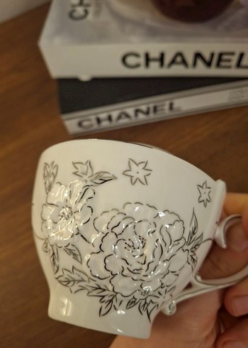 lucky art Porselen çay Fincan ve Tabağı - Görsel 6