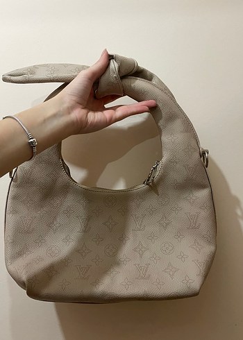 Bej Deri Kadın Omuz Çantası - Görsel 2