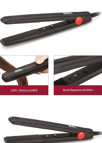Siyah Saç Düzleştirici - Görsel 2