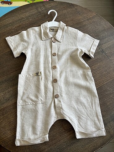 Nox Kids Keten Tulum Romper Salopet