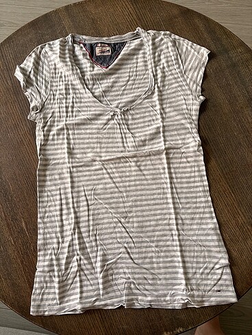 Tommy Hilfiger Tshirt Çizgili Pamuklu