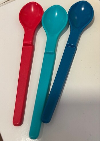 3 lü tupperware mama kaşığı