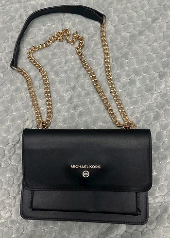 Michael Kors Siyah Zincirli Capraz Canta