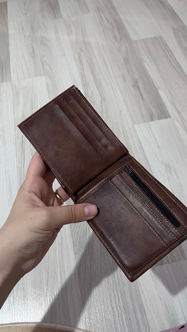 Kahverengi Minimalist Erkek Cüzdanı - Görsel 4