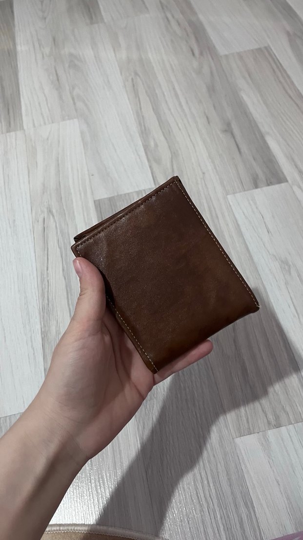 Kahverengi Minimalist Erkek Cüzdanı - Görsel 3