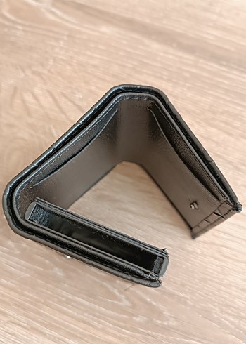 Siyah Kare Desenli kart mekanizmalı Erkek Cüzdan - Görsel 2