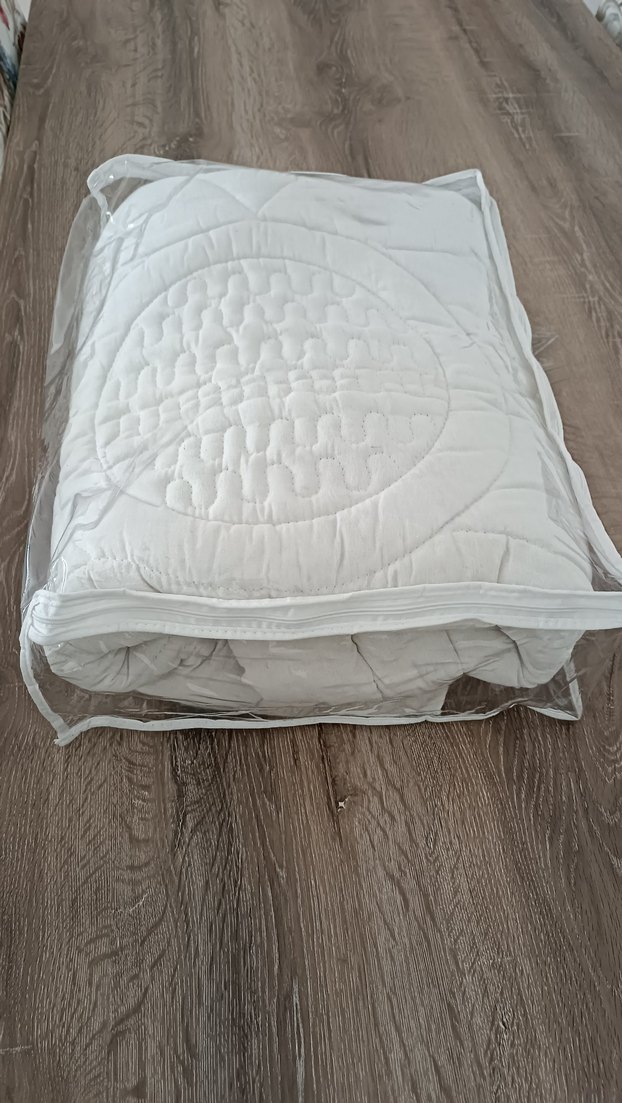 Mavi İşlemeli yün bebek yorganı - Görsel 2