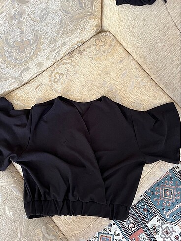Kumaş crop üst