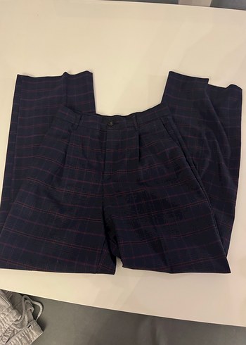 xs Beden Kadın Siyah Piliseli Kumaş Pantolon