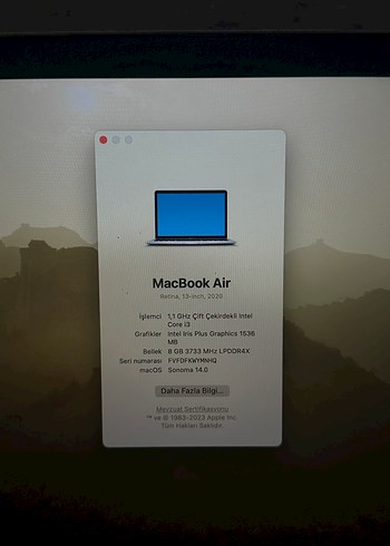 Macbook Air 2020 - Görsel 7