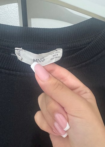 m Beden siyah Renk Mango Siyah Oversize Kadın Sweatshirt