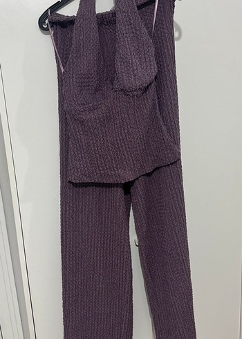 xs Beden Pull&Bear Mor Örgü Kadın Kumaş Pantolon