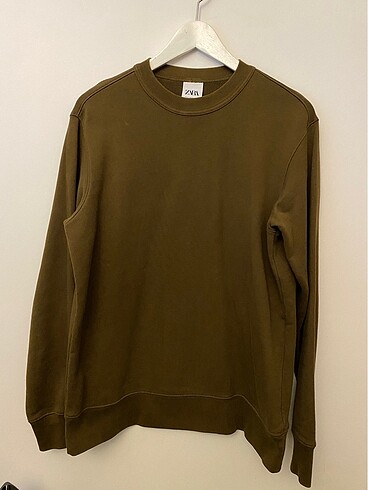 m Beden Zara haki sweatshirt