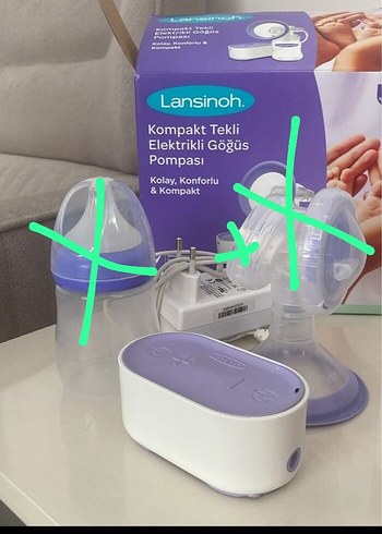 Lansinoh Kompakt Elektrikli Göğüs Pompası Mor